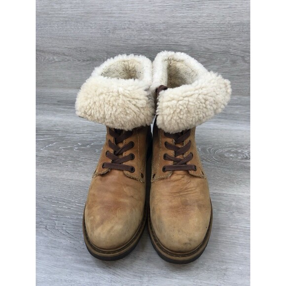 Vintage Hooper Womens Brown Leather Lace Up After Ski Boots Size EU 39 - Picture 2 of 10